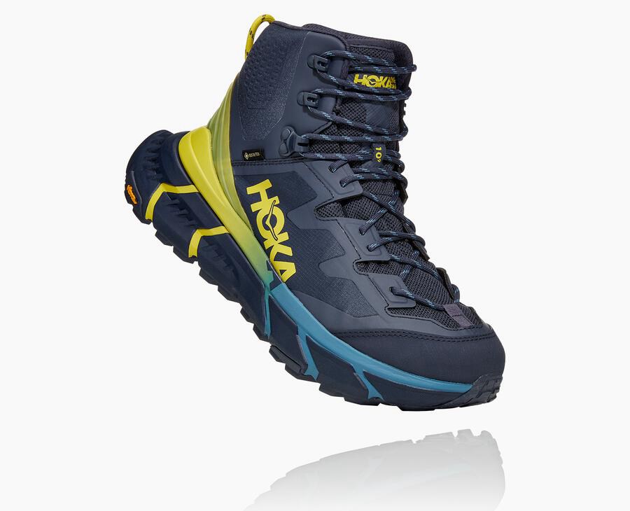 Botas De Montaña Hoka One One Hombre Azules - Tennine Hike Gore-Tex - CTHQ95360